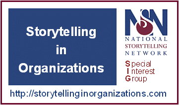 Logo for Storytelling in Organizations, 
 a Special Interest Group of the National Storytelling Network